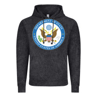 Vintage Black us department of state 2 Vintage Hoodie - linhVisuals