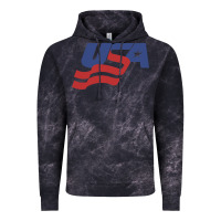 Cloud Black usa hockey simple Vintage Hoodie - linhVisuals
