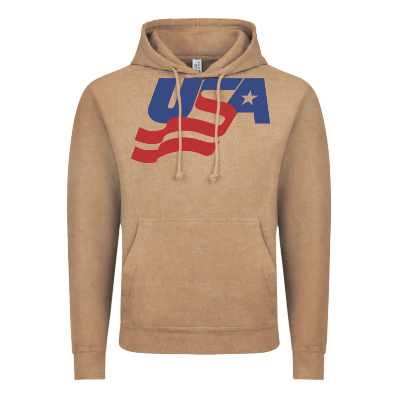 Usa Hockey Simple Vintage Hoodie by linhVisuals | Teevron
