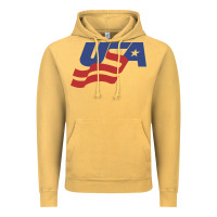 Vintage Mustard usa hockey simple Vintage Hoodie - linhVisuals