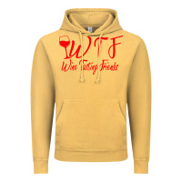 Vintage Mustard wine tasting friends Vintage Hoodie - linhVisuals