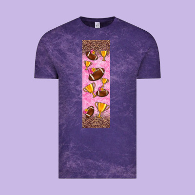 American Football With Lightning Bolt  Pen Wrap Vintage Tee Designed By Bundleandbundleshop