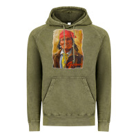 Vintage Olive geronimo apache warrior native american t shirt Vintage Hoodie - linhVisuals