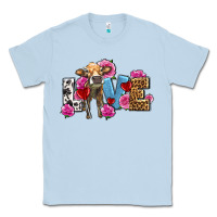 Dusty Blue love with cow olivia Classic Tee - OliviaCreatesArt