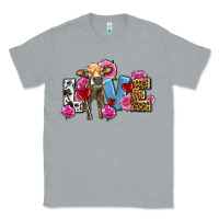 Heather Grey love with cow olivia Classic Tee - OliviaCreatesArt