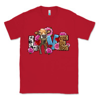 Red love with cow olivia Classic Tee - OliviaCreatesArt