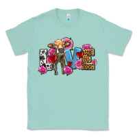 Seafoam love with cow olivia Classic Tee - OliviaCreatesArt