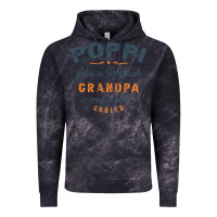 Cloud Black Mens Poppi Like a Regular Grandpa Funny Fathers Day Vintage Hoodie - linhVisuals