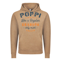 Vintage Coffee Mens Poppi Like a Regular Grandpa Funny Fathers Day Vintage Hoodie - linhVisuals