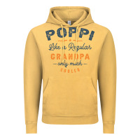 Vintage Mustard Mens Poppi Like a Regular Grandpa Funny Fathers Day Vintage Hoodie - linhVisuals