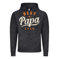 Vintage Black Mens Best Papa Ever Funny Fathers Day Vintage Hoodie - linhVisuals