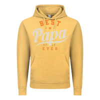 Vintage Mustard Mens Best Papa Ever Funny Fathers Day Vintage Hoodie - linhVisuals