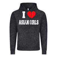 Vintage Black i love asian girls t shirt Vintage Hoodie - linhVisuals