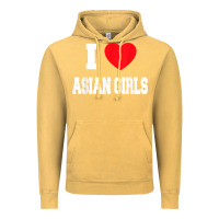 Vintage Mustard i love asian girls t shirt Vintage Hoodie - linhVisuals