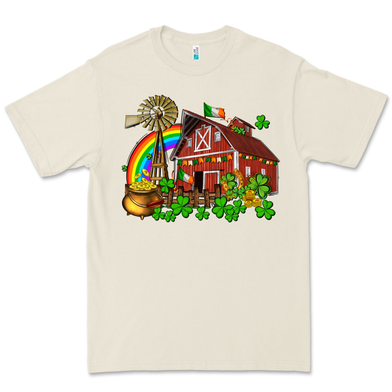 St. Patrick's Farm With Gold Premium Tee by OliviaCreatesArt | Teevron