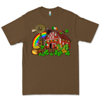 Cacao St. Patrick's farm with gold Premium Tee - OliviaCreatesArt