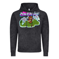 Vintage Black powerline Vintage Hoodie - linhVisuals