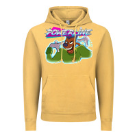 Vintage Mustard powerline Vintage Hoodie - linhVisuals