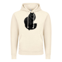 Vintage Artic black cat Vintage Hoodie - linhVisuals