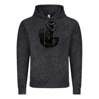 Vintage Black black cat Vintage Hoodie - linhVisuals