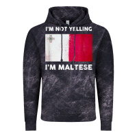 Cloud Black i'm not yelling i'm maltese shirt  malta flag t shirt Vintage Hoodie - linhVisuals