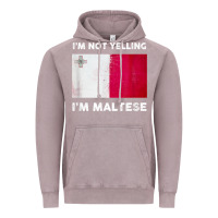 Vintage Zinc i'm not yelling i'm maltese shirt  malta flag t shirt Vintage Hoodie - linhVisuals