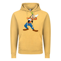 Vintage Mustard goofy Vintage Hoodie - linhVisuals
