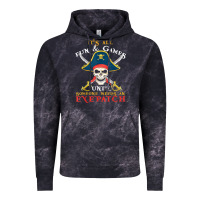 Cloud Black it's all fun & games until someone needs an eyepatch pirate t shirt Vintage Hoodie - linhVisuals