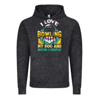 Vintage Black bowling shirt funny dog lover quote bowler gift t shirt Vintage Hoodie - linhVisuals