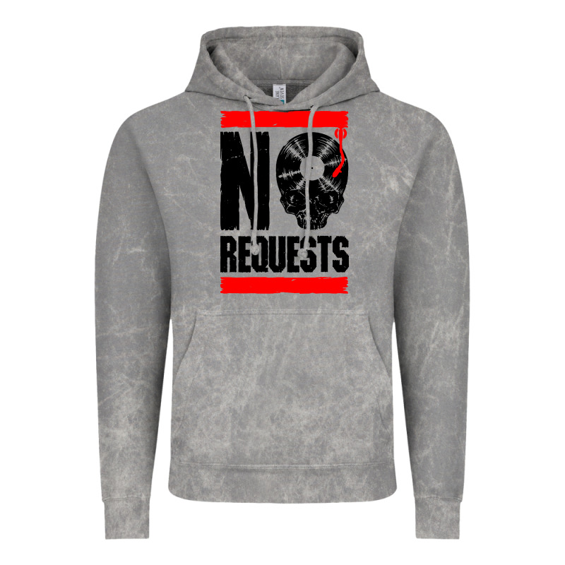 No Requests Dj Turntable Vinyl Record Vintage Hoodie by linhVisuals | Teevron