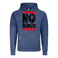 Vintage Denim no requests dj turntable vinyl record Vintage Hoodie - linhVisuals