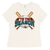 Bone 'tis the season baseball Ladies Tee - FaDigitalArtStudio