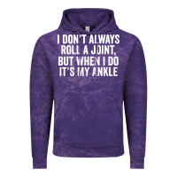 Cloud Purple i dont always roll a joint but when i do Vintage Hoodie - linhVisuals