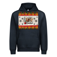 Navy very merry teacher Urban Hoodie - Jasminsmagicworld
