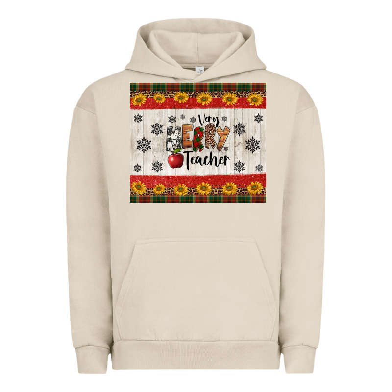 Very Merry Teacher Urban Hoodie by Jasminsmagicworld | Teevron