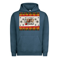 Pigment Midnight Navy very merry teacher Urban Hoodie - Jasminsmagicworld
