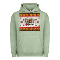 Pigment Oil Green very merry teacher Urban Hoodie - Jasminsmagicworld