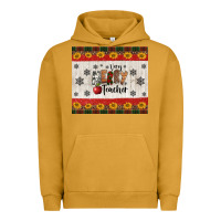 Pigment Peanut Butter very merry teacher Urban Hoodie - Jasminsmagicworld
