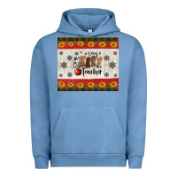 Pigment Pebble Blue very merry teacher Urban Hoodie - Jasminsmagicworld