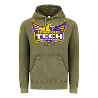 Vintage Olive tennessee tech Vintage Hoodie - linhVisuals