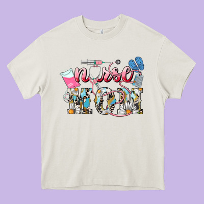 Nurse Mom Mother's Day Heavy Core Tee Designed By Howdyjamesfarm
