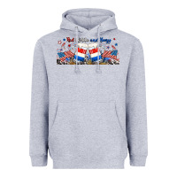 Heather Grey red white and boozy libbey glass Heavyweight Hoodie - RanaPortraitStore