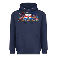 Navy red white and boozy libbey glass Heavyweight Hoodie - RanaPortraitStore