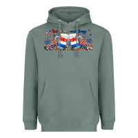 Sage red white and boozy libbey glass Heavyweight Hoodie - RanaPortraitStore