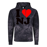 Cloud Black i love nj Vintage Hoodie - linhVisuals