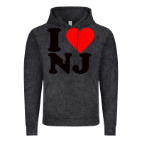 Vintage Black i love nj Vintage Hoodie - linhVisuals
