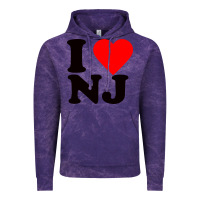 Cloud Purple i love nj Vintage Hoodie - linhVisuals