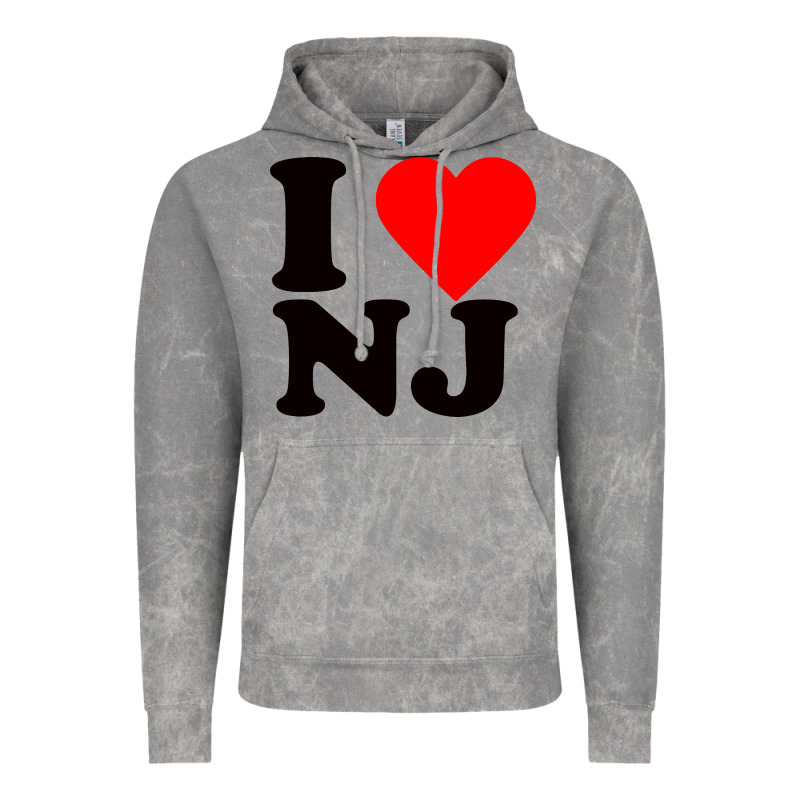 I Love Nj Vintage Hoodie by linhVisuals | Teevron