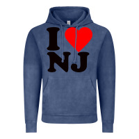 Vintage Denim i love nj Vintage Hoodie - linhVisuals
