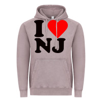 Vintage Zinc i love nj Vintage Hoodie - linhVisuals